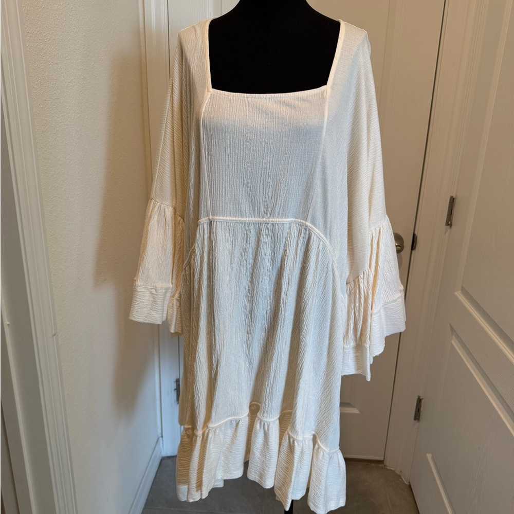 Free People Cream Mini Dress